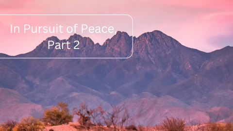 In Pursuit of Peace, Part 2