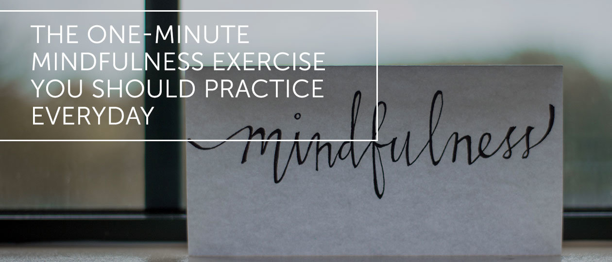 one minute mindfulness header